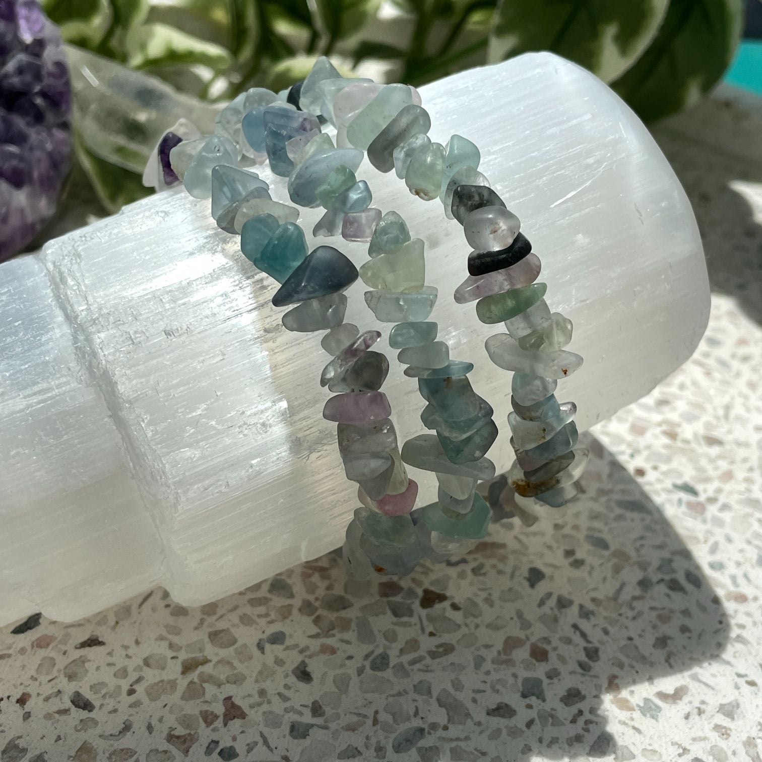 Fluorite Chip Bracelet Fluorite Chip Bracelet
